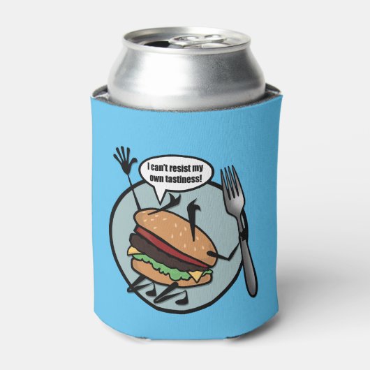 FUNNY CHEESEBURGER CAN COOLER DOSENKÜHLER (Kanne Vorderseite)