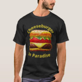 Funny Cheeseburger im Paradies T-Shirt (Vorderseite)