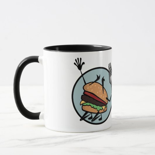 FUNNY CHEESEBURGER RINGER TASSE (Links)