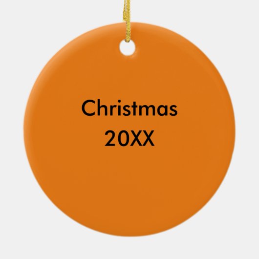 FUNNY CHEESEBURGER RUNDE KERAMIK ORNAMENT (Hinten)