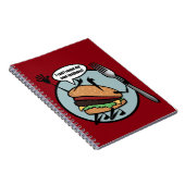 FUNNY CHEESEBURGER SPIRAL NOTEBOOK NOTIZBLOCK (Rechte Seite)