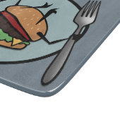 FUNNY CHEESEBURGER SQUARE CUTTING BOARD SCHNEIDEBRETT (Ecke)