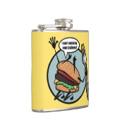 FUNNY CHEESEBURGER VINYL WRAPPED FLASK FLACHMANN (Rechts)