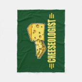 Funny Cheeseologin Cheesehead Fleecedecke (Vorderseite)