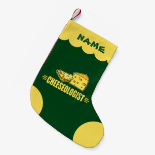 Funny Cheeseologin Cheesehead Kleiner Weihnachtsstrumpf