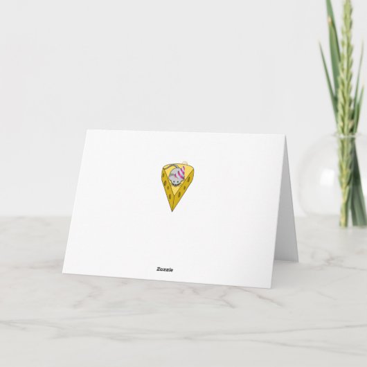 Funny Cheesy Birthday Card Karte (Rückseite)