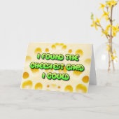 Funny Cheesy Birthday Card Karte (Gelbe Blume)