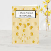Funny cheesy karte (Gelbe Blume)