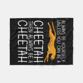 Funny Cheetah Art For Men Women Kids Animal Safari Fleecedecke (Vorderseite (Horizontal))