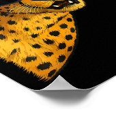 Funny Cheetah Art For Men Women Kids Animal Safari Poster (Ecke)