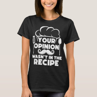 Funny Chef Art Men Women Cook Pastry Chef Cooking  T-Shirt