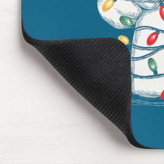 Funny Chef Christmas Graphics Lights Lover Cook Co Mousepad (Ecke)