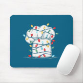 Funny Chef Christmas Graphics Lights Lover Cook Co Mousepad (Mit Mouse)