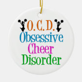 Funny Chelead Obsessive Cheer Disruption Keramik Ornament (Vorne)