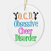 Funny Chelead Obsessive Cheer Disruption Keramik Ornament (Links)