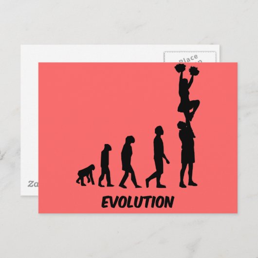 Funny cheleading postkarte (Vorne/Hinten)