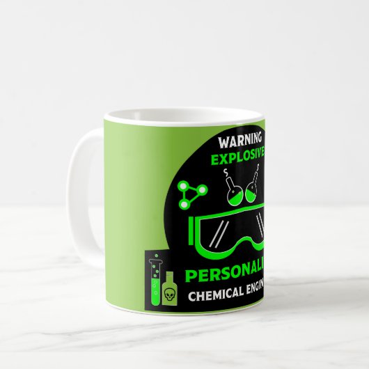 Funny Chemical Engineer Geschenke Kaffeetasse (Vorderseite Links)