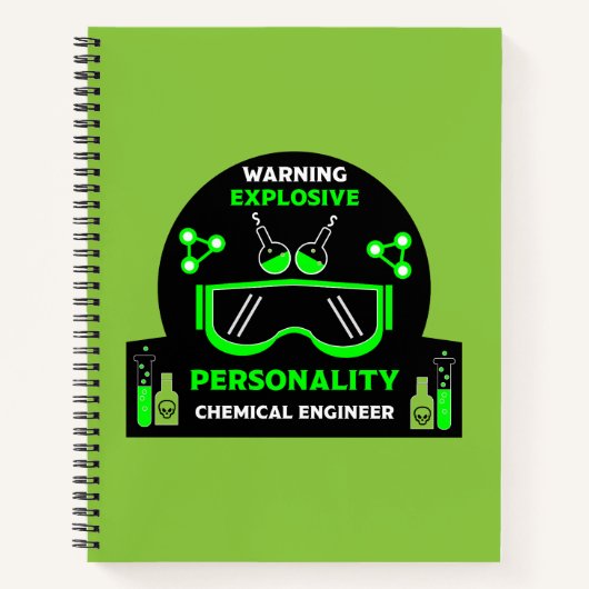 Funny Chemical Engineer Geschenke Notizblock (Vorderseite)