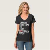 Funny Chemical Engineering Eat Study Repeat Gift T-Shirt (Vorderseite Vollansicht)