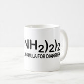 Funny Chemical Formula for Diarrhea Coffee Cup Kaffeetasse (VorderseiteRechts)