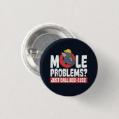 Funny Chemical Formula Mole Problem Science Button (Vorne & Hinten)