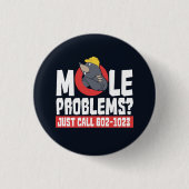 Funny Chemical Formula Mole Problem Science Button (Vorderseite)