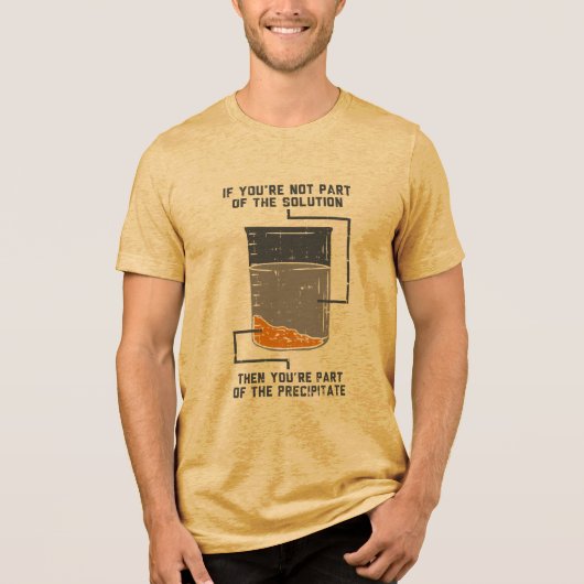 Funny Chemical Solution Tri-Blend Shirt (Vorderseite)