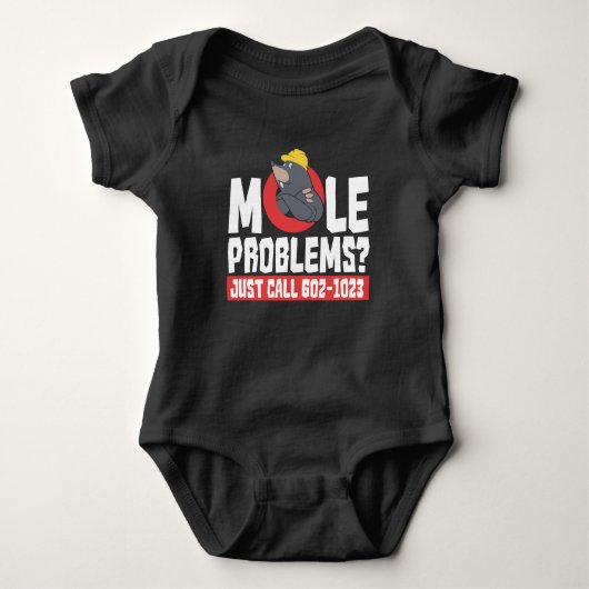 Funny Chemie Formel Mole Problem Science Baby Strampler (Vorderseite)