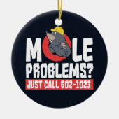 Funny Chemie Formel Mole Problem Science Gag Keramik Ornament (Vorne)