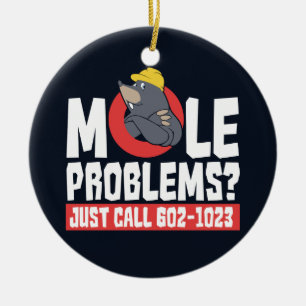 Funny Chemie Formel Mole Problem Science Gag Keramik Ornament