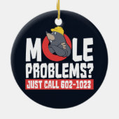 Funny Chemie Formel Mole Problem Science Gag Keramik Ornament (Hinten)