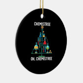 Funny Chemist Chemistry Christmas Tree Keramik Ornament (Rechts)