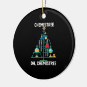 Funny Chemist Chemistry Christmas Tree Keramik Ornament (Links)