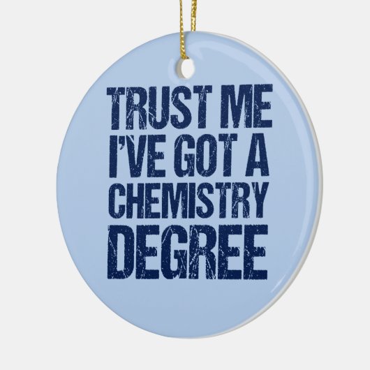 Funny Chemistry Abschluss Keramik Ornament (Links)