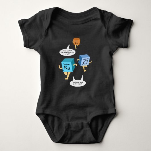 Funny Chemistry Birthday Gag for Future Scientist Baby Strampler (Vorderseite)