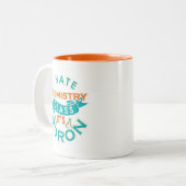 Funny Chemistry Class ist Boron Science Teacher Ga Zweifarbige Tasse (Vorderseite Links)