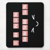 Funny Chemistry Elements Design Smart Niedlich Pol Mousepad (Vorne)