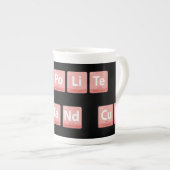 Funny Chemistry Elements Design Smart Niedlich Pol Porzellantasse (Vorderseite Rechts)