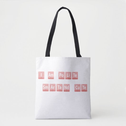 Funny Chemistry Elements Design Smart Niedlich Pol Tasche (Vorderseite)