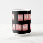 Funny Chemistry Elements Design Smart Niedlich Pol Verwandlungstasse (Zentrum)