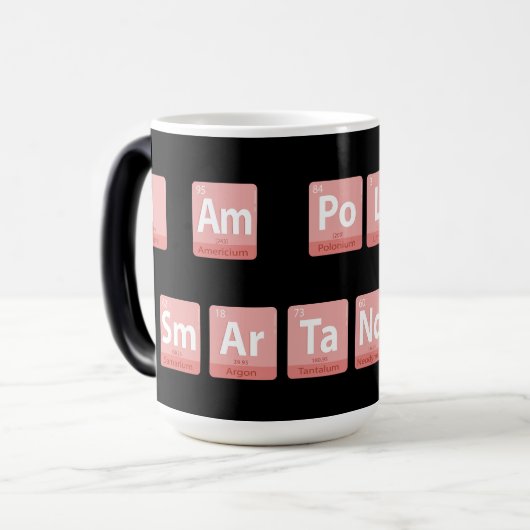 Funny Chemistry Elements Design Smart Niedlich Pol Verwandlungstasse (Vorderseite Links)