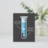 Funny Chemistry Joke Scientist Chemist Test Tube Postkarte (Stehend Vorderseite)