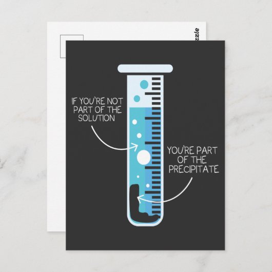 Funny Chemistry Joke Scientist Chemist Test Tube Postkarte (Vorne/Hinten)
