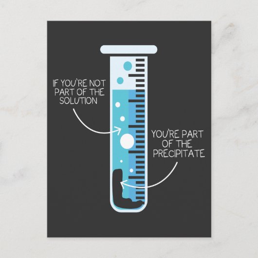 Funny Chemistry Joke Scientist Chemist Test Tube Postkarte (Vorderseite)