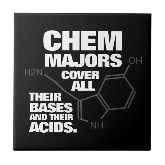 Funny Chemistry Majors decken ihre Basen ... Fliese (Vorderseite)
