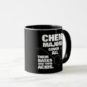 Funny Chemistry Majors decken ihre Basen ... Tasse (VorderseiteRechts)