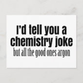 Funny Chemistry Meme for Teachers Students Postkarte (Vorderseite)