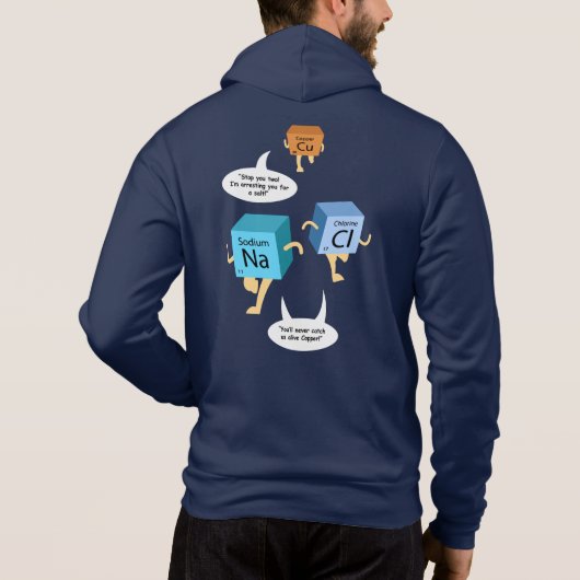 Funny Chemistry Periodic Table Pun Hoodie (Rückseite)