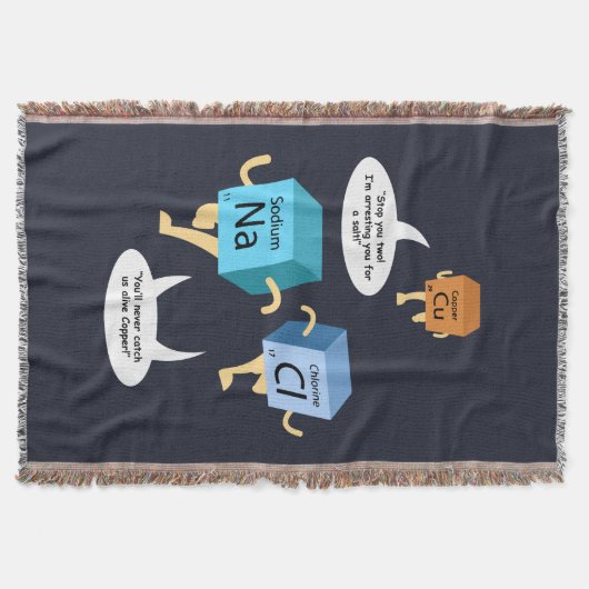 Funny Chemistry Periodic Table Science Decke (Vorderseite)