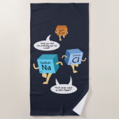 Funny Chemistry Periodic Table Science Strandtuch (Vorderseite)